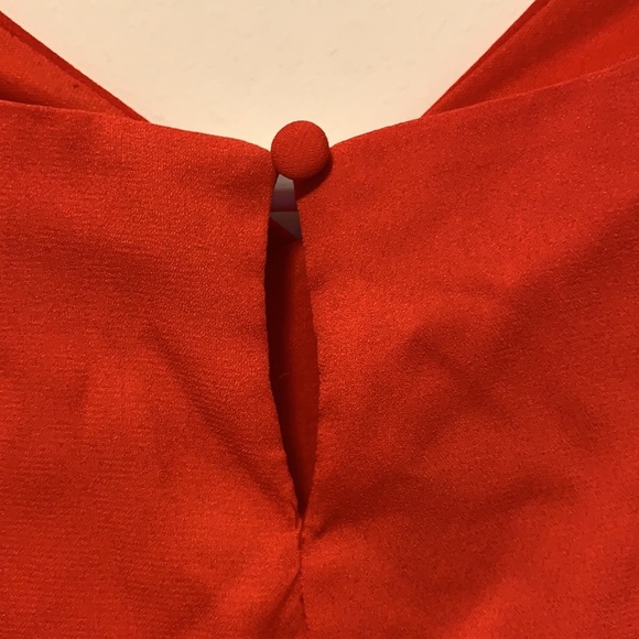 Lori m Collection Red Asymmetrical Dress - Picture 3 of 5